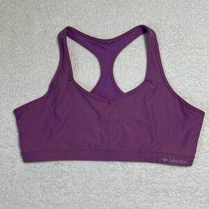 Columbia Sportswear Company Sports Bra Women's XL Purple Stretch Racerback